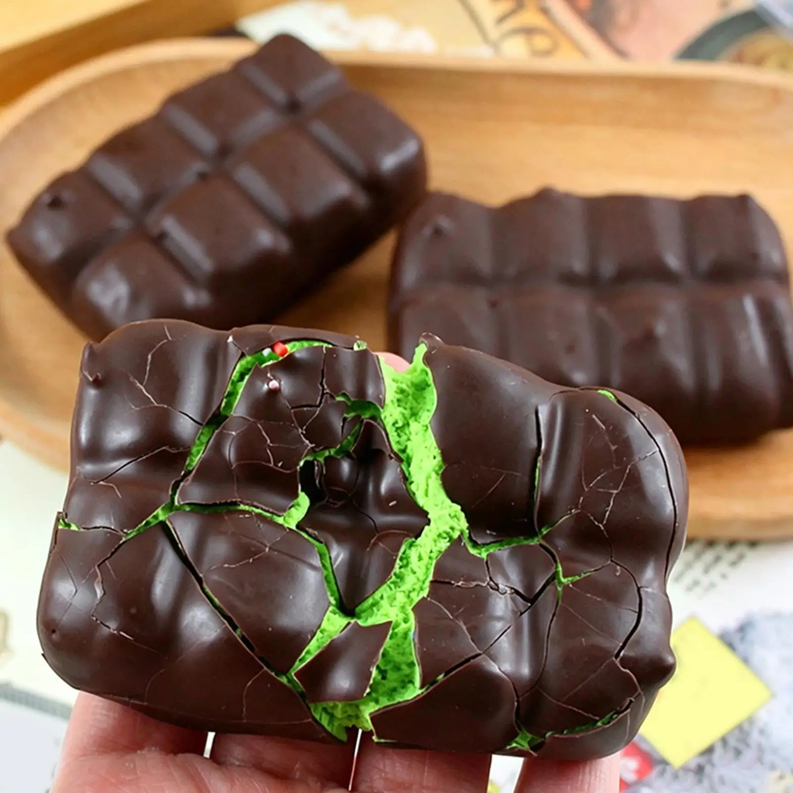 Food & Snacks Colouring Book - Chocolate Squishy Squeeze Toy Crispy Chocolate