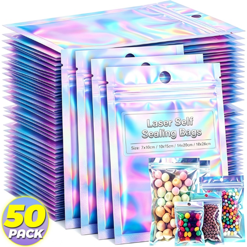 Food Snacks Gifts - Laser Self Sealing Bags Film Candy