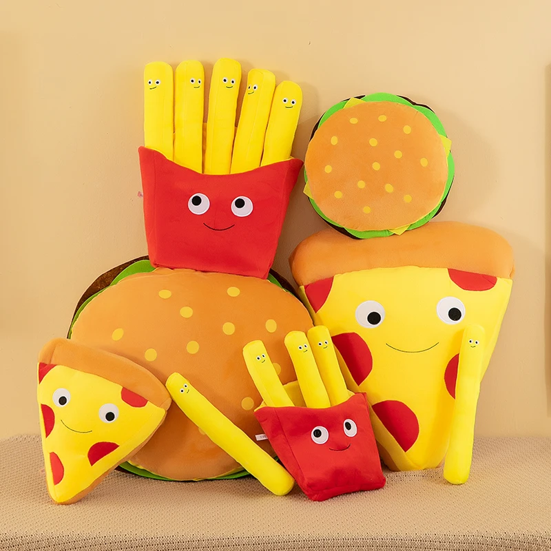 French Fries Hamburger Plush T - đánh giá và giá Foody Snacks