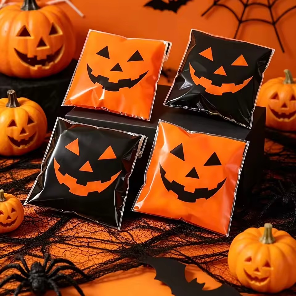 50/100pcs Halloween Black Oran - đánh giá và giá Food Snacks Gifts
