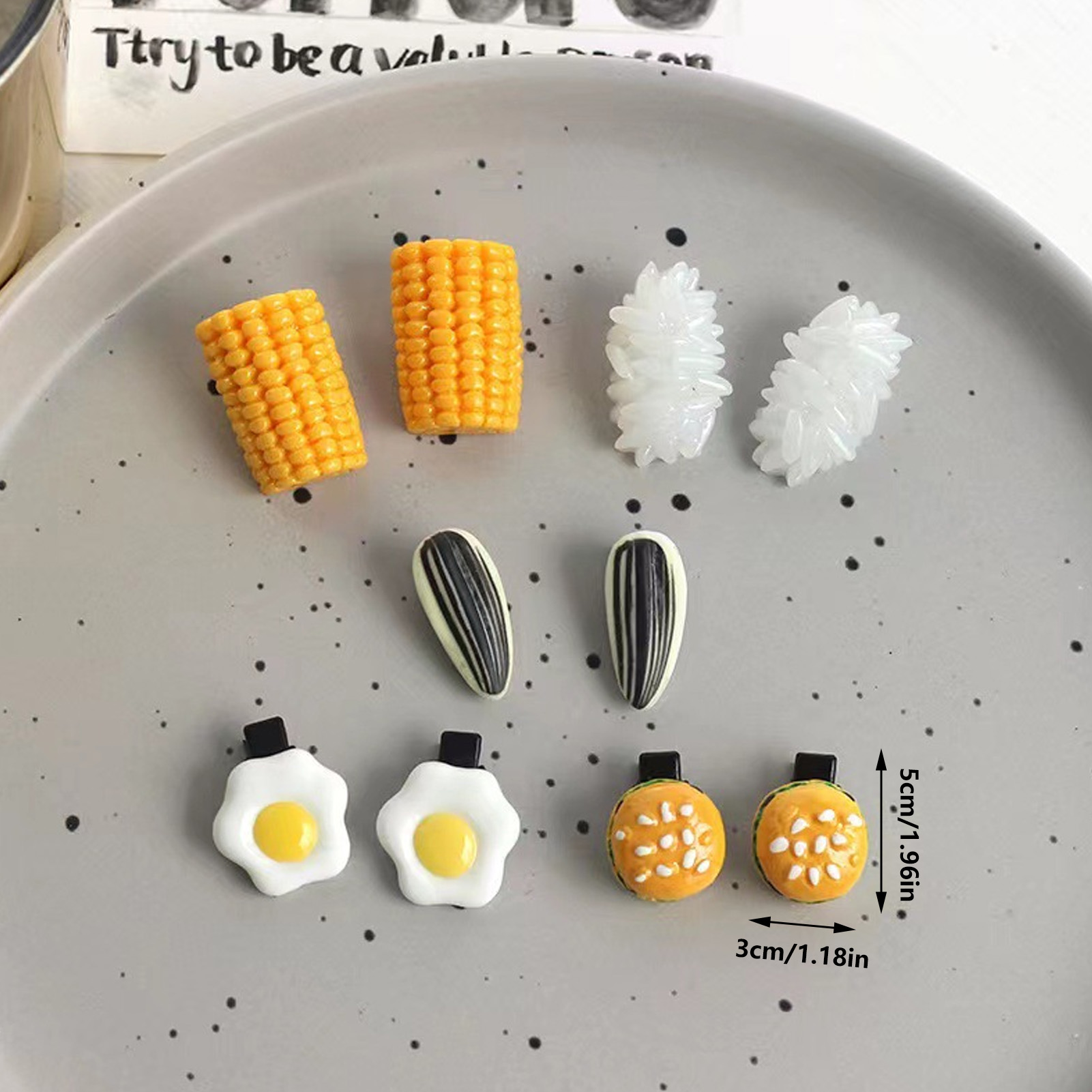 Mini Food Hair Clips Set Reali - đánh giá và giá Food Snacks For Kids