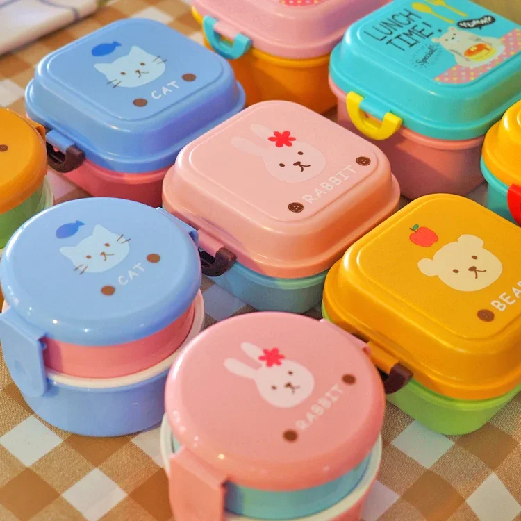 Cute Cartoon Kittyed Bento Lun - đánh giá và giá Food Snacks For Kids