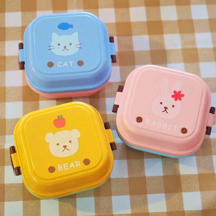 Cute Cartoon Kittyed Bento Lun - đánh giá và giá Food Snacks For Kids