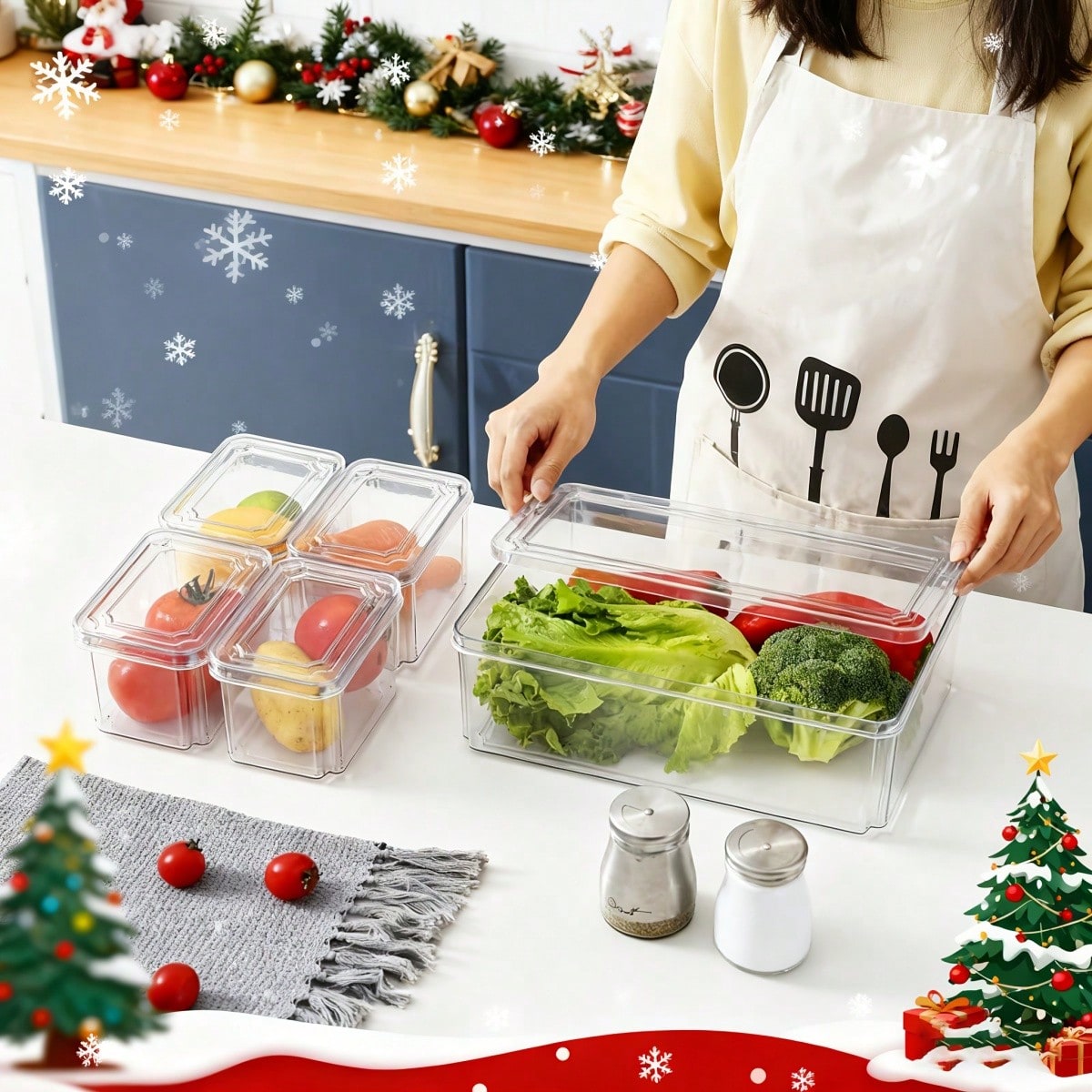 7/14 Pack Stackable Fridge Org - đánh giá và giá Food Snacks Gifts