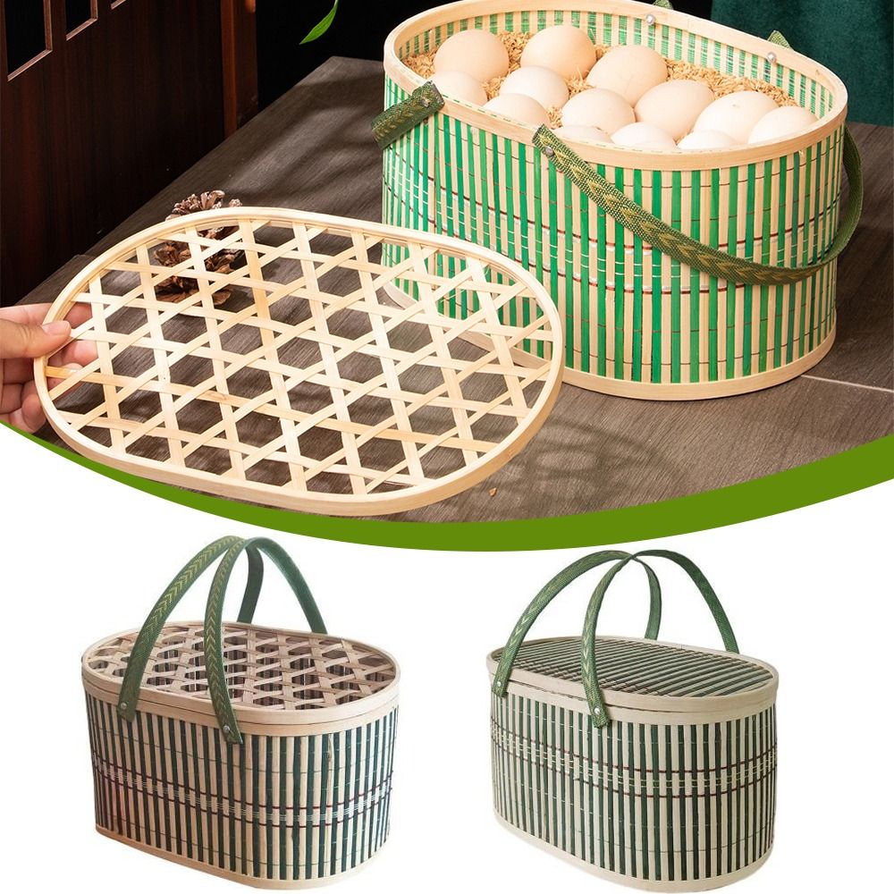 Durable Handmade Bamboo Basket - đánh giá và giá Food Snacks Gifts
