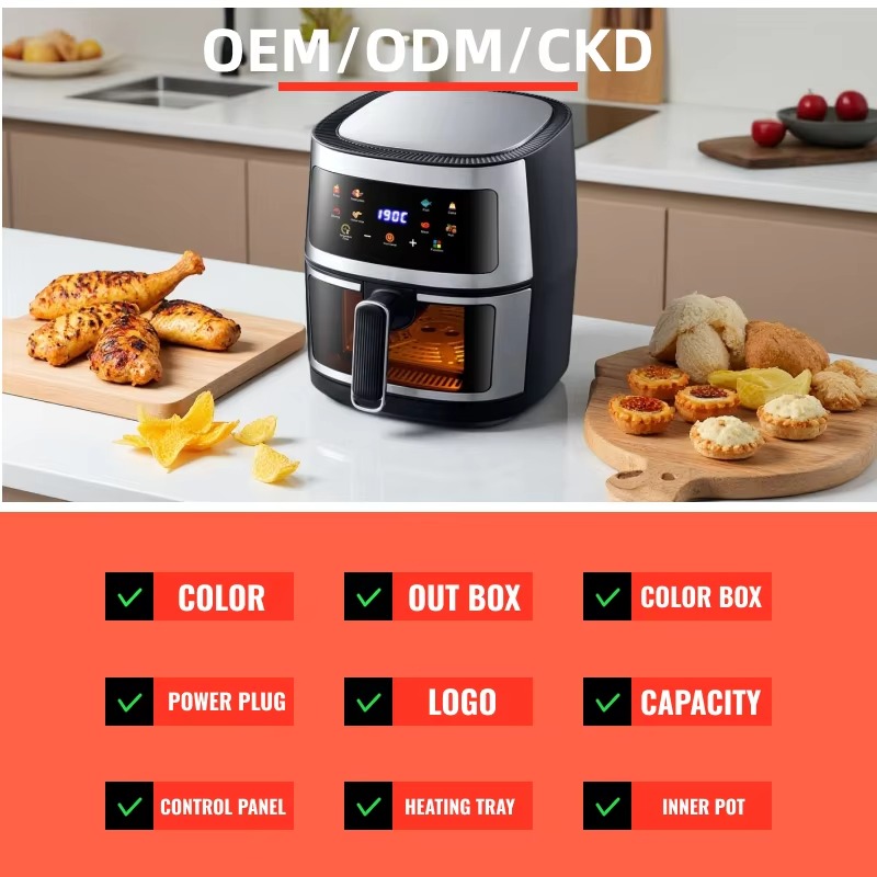 Wholesale 10L Black Air Fryer  - đánh giá và giá Healthy Snacks Food