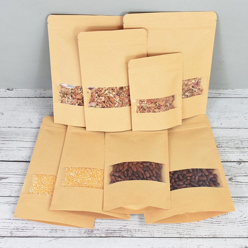 20/50pcs Kraft Paper Zip Lock  - đánh giá và giá Food Snacks Gifts