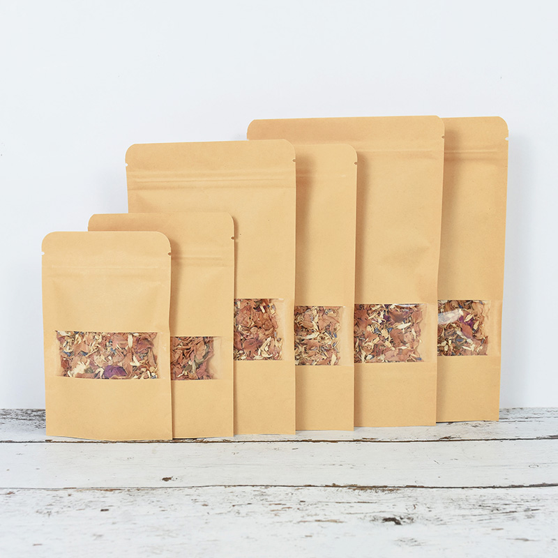 20/50pcs Kraft Paper Zip Lock  - đánh giá và giá Food Snacks Gifts