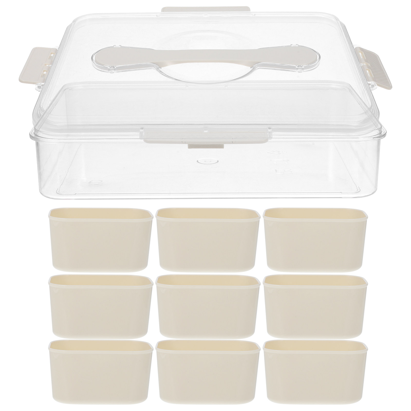 9-Compartment Snack Box Divide - đánh giá và giá Food Sweet Snacks