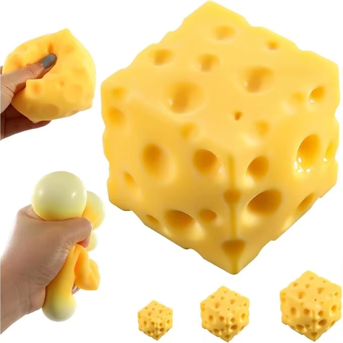 Cheese Stress Ball Squishy Toy - đánh giá và giá Food & Snacks Colouring Book
