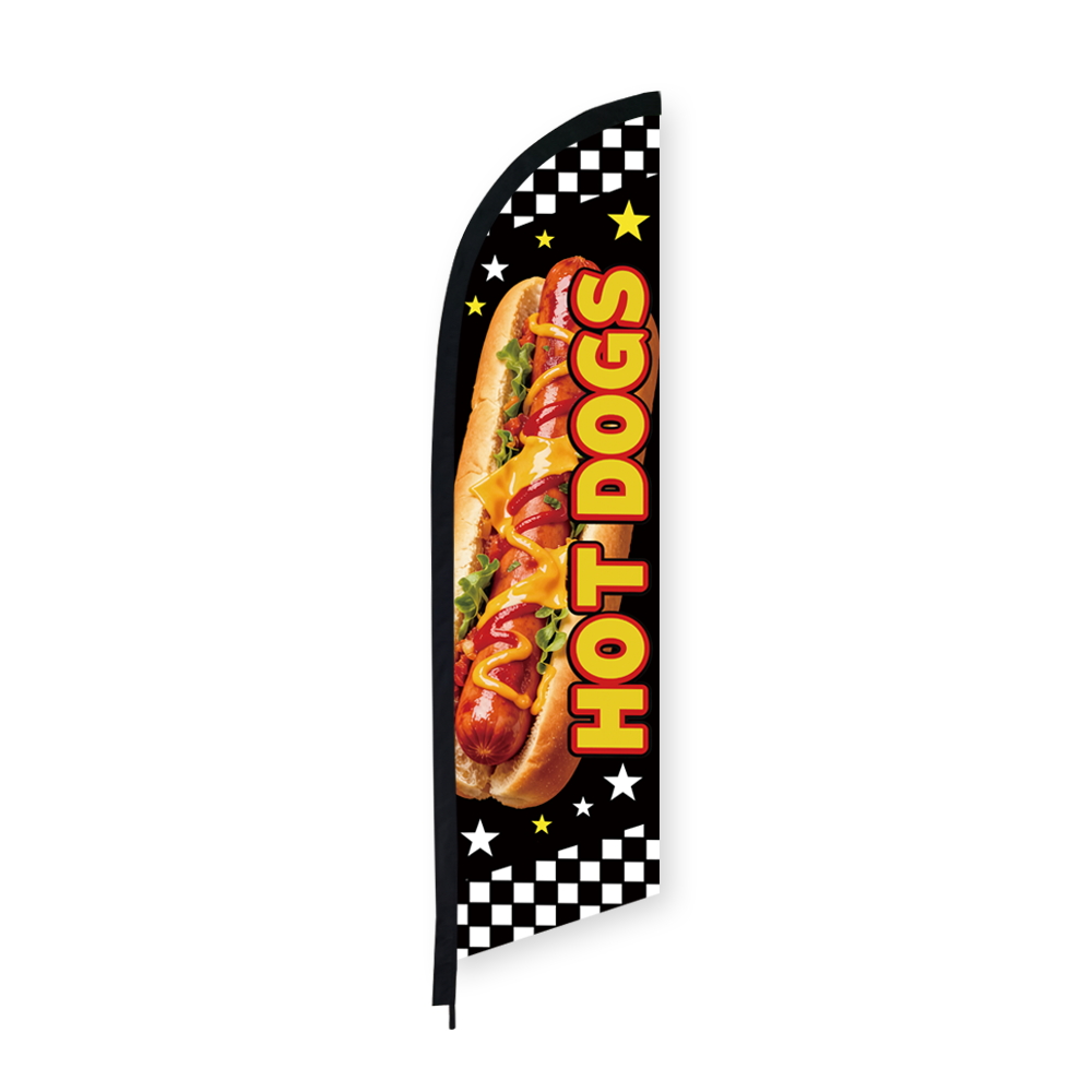 HOT DOGS Feather Flag Bread Wi - đánh giá và giá Food Snacks Banner