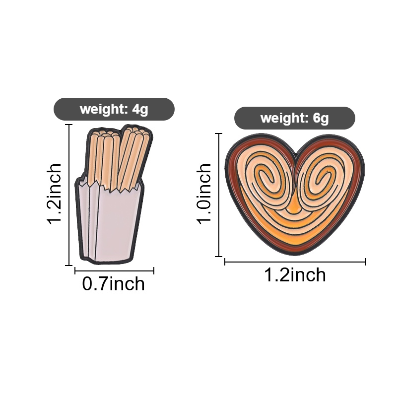 Funny Snack Enamel Pin, Churro - đánh giá và giá Food Snacks Gifts