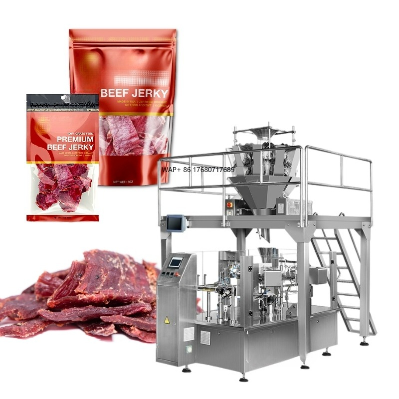 Automatic Standing up Pouch Zi - đánh giá và giá Jerky Beef Pack