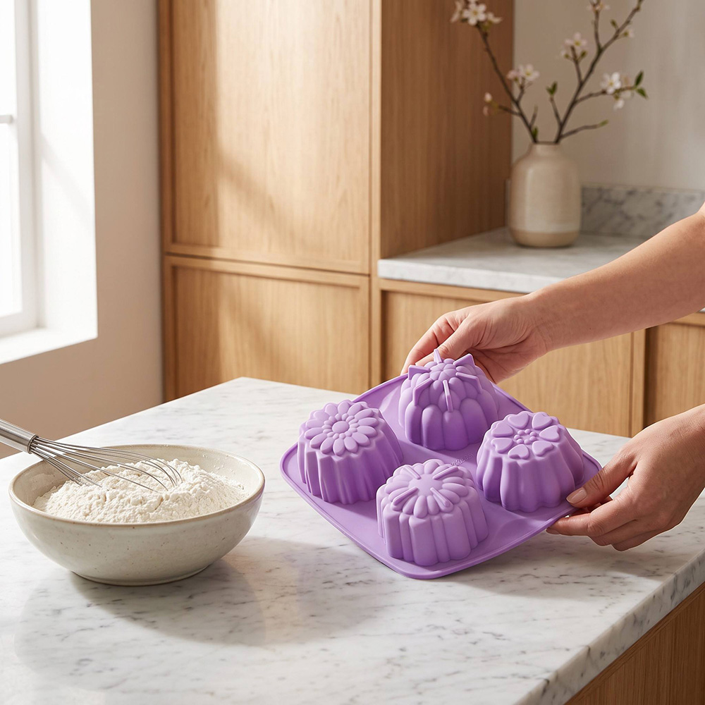 BPA Free 4-Hole Flower Shaped  - đánh giá và giá Healthy Snacks Food